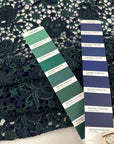 Blue And Green Pure Wool Italian Macrame' Lace