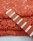 Peach Pink Cotton Macrame' Lace