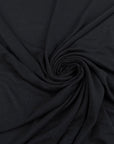 Black Viscose And Cotton Jersey