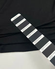 Black Viscose And Cotton Jersey