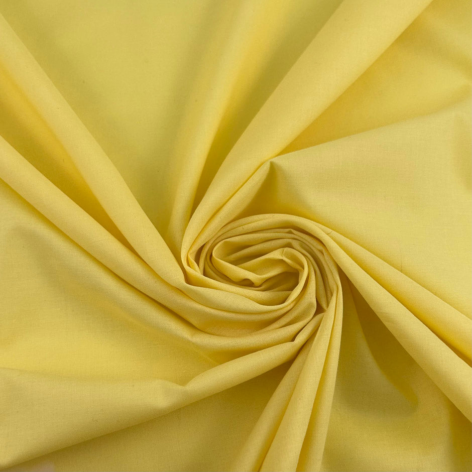 Yellow Pure Cotton Voile