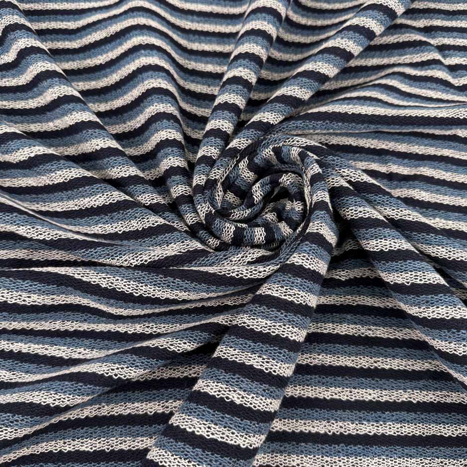 Striped Cotton French Terry