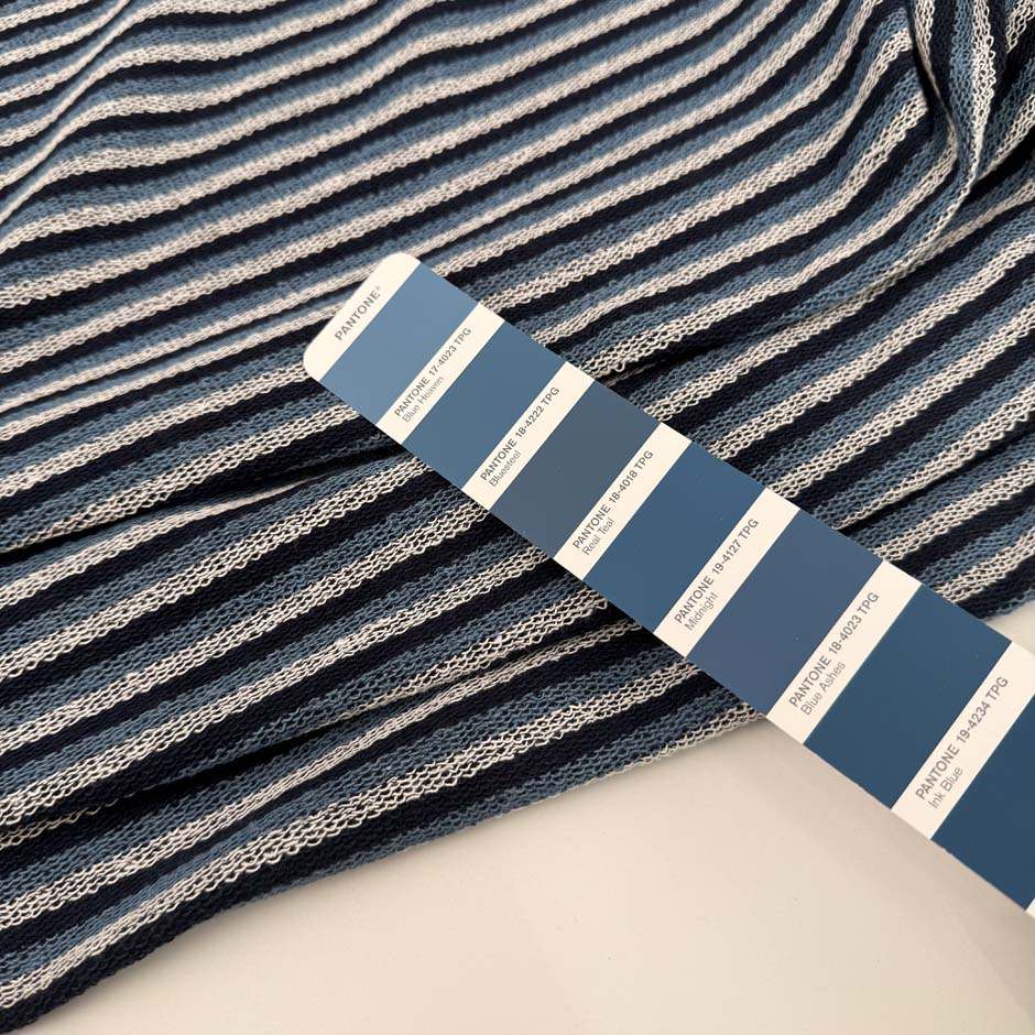 Striped Cotton French Terry