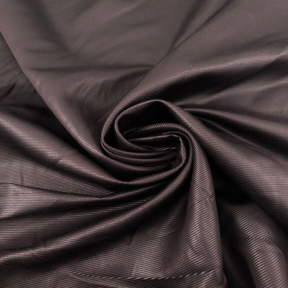Dark Brown Viscose Blend Ottoman