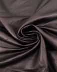 Dark Brown Viscose Blend Ottoman