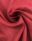 Dark Red Piece Dyed Pure Linen Voile