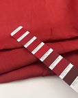 Dark Red Piece Dyed Pure Linen Voile