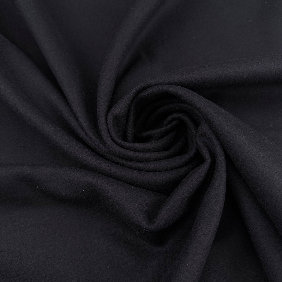 Black Wool Blend Cloth