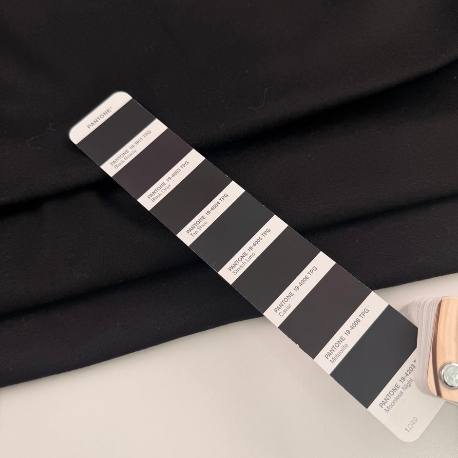 Black Wool Blend Cloth