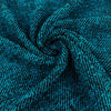 Turquoise And Black Diagonal Wool Boucle'