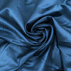 Blue Viscose And Cotton Blend Sateen