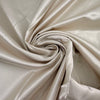 Natural White Viscose And Cotton Blend Sateen