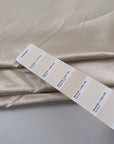 Natural White Viscose And Cotton Blend Sateen