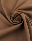 Brown Double Face Stretch Wool