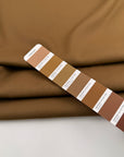 Brown Double Face Stretch Wool