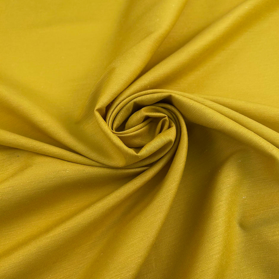 Dark Yellow Silk Italian Shantung