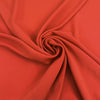 Orange Red Silk And Acetate Blend Crepe De Chine