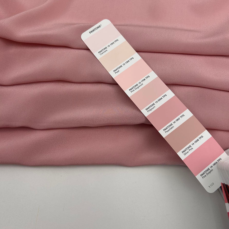 Pink Light Silk Crepe De Chine