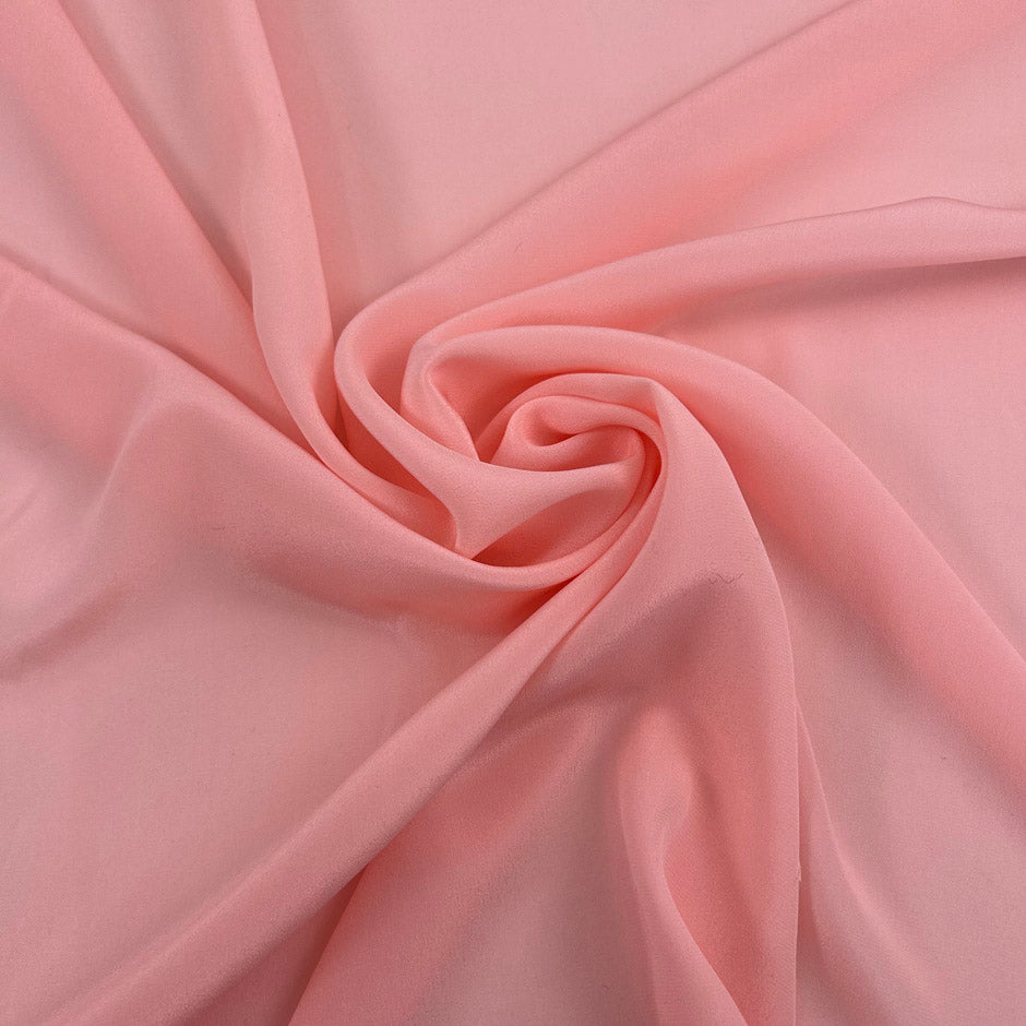 Pink Lightweight Silk Crepe De Chine