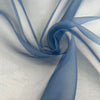 Light Blue Pure Silk Organza