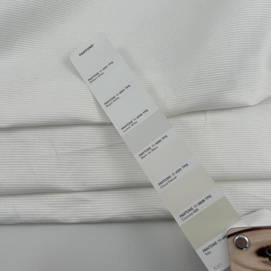 White Cotton Ottoman