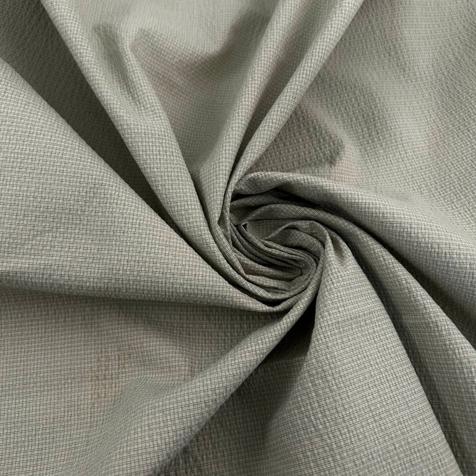 Gray Seersucker Cotton