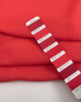 Coral Red Pure Silk Gauze