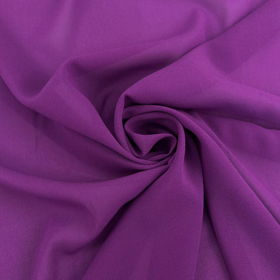 Purple Stretch Silk Georgette