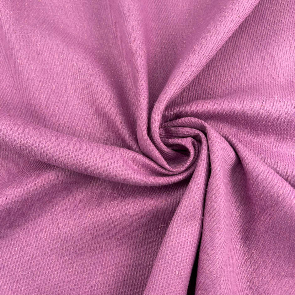 Lilac Cotton And Silk Saglione Bourette