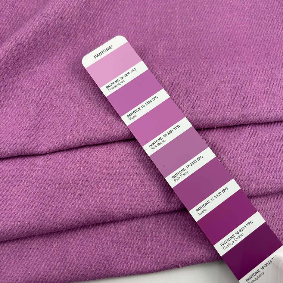 Lilac Cotton And Silk Saglione Bourette