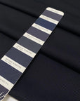 Structured heavy jersey with a refined gabardine texture. Soft yet durable, perfect for trousers, jackets, skirts, and dresses.High-quality deadstock collected in Stock from a Maison de Couture in Italy.