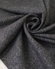 Soft and warm pure wool flannel in dark gray with a subtle orange stripe. Ideal for jackets, trousers, and skirts.
High-quality deadstock collected in Stock from a Maison de Couture in Italy.