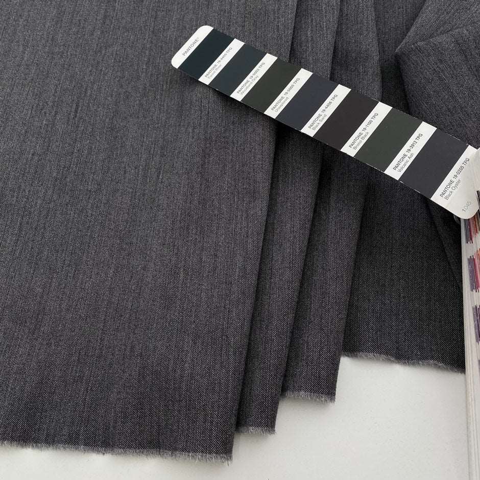 Grey gabardine wool