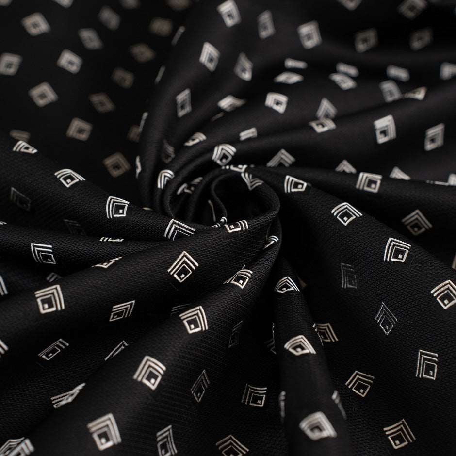 Fil coupé black jacquard - Sample