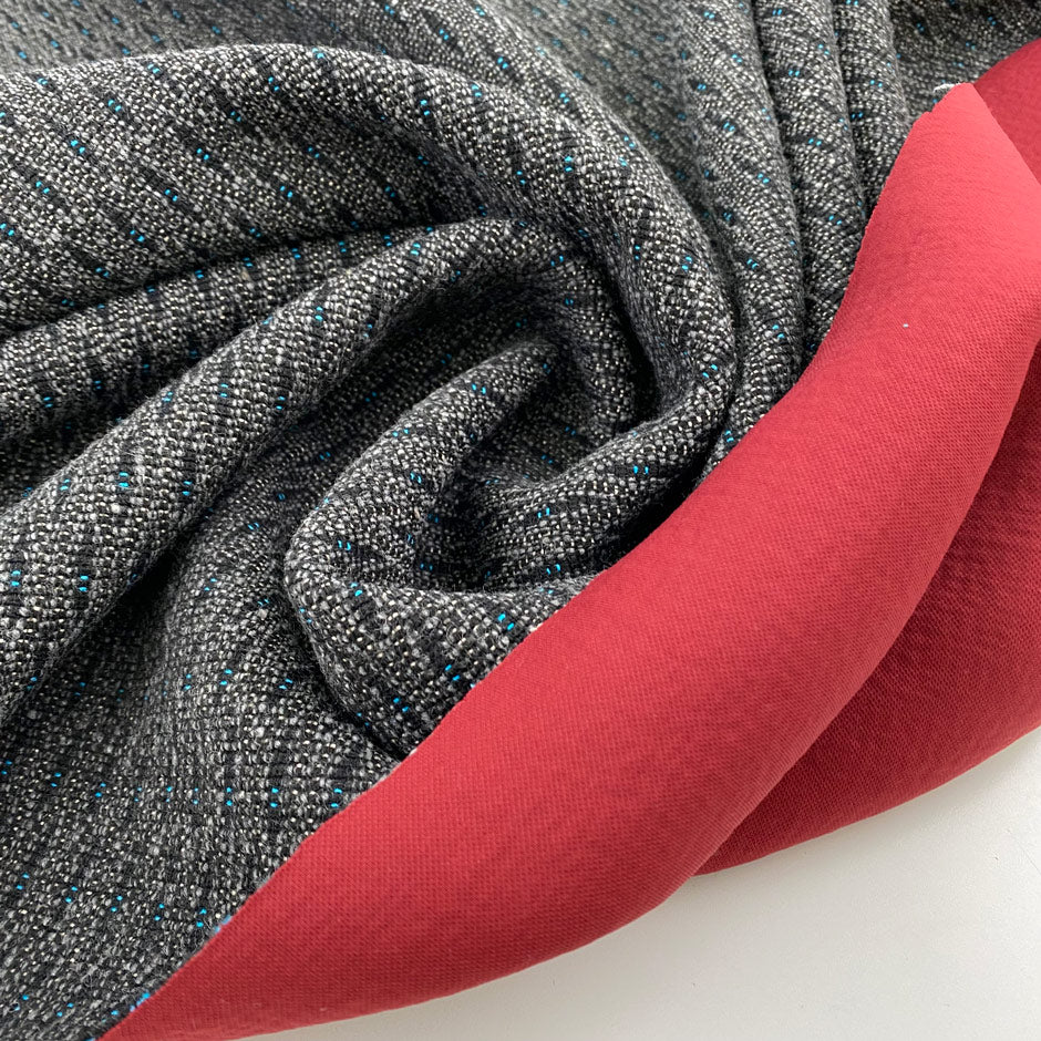 Wool and polyester blend jacquard – EVA re-source