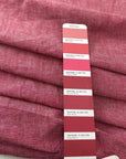 Red Cotton And Linen Blend