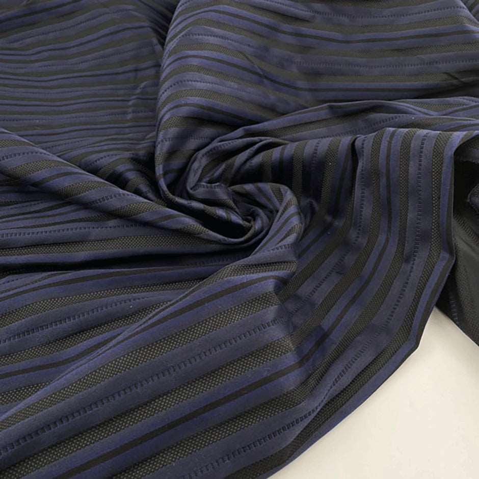 Jacquard striped cotton weave