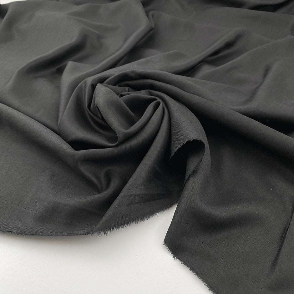 Flowing, droopy cotton fabric in a solid color. Deadstock fabric picked up in Stock from a Maison de Couture in Italy.