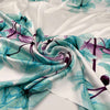 Fluid printed polyester satin