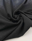 Jacquard wool and polyester panels yarn dyed soft irregular design