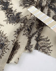 Transparent soft printed wool muslin