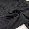 Viscose and polyester stretch soft pinstripe
