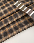 Yarn-dyed pure wool plaid