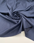 Pure virgin wool grisaille soft and blue. High-quality deadstock fabric collected in Stock from a Maison de Couture in Italy.