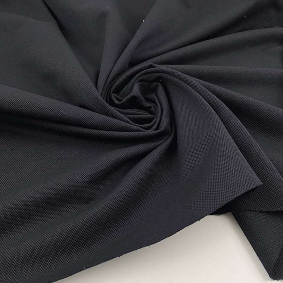 Cotton and polyamide reinforced textured jersey