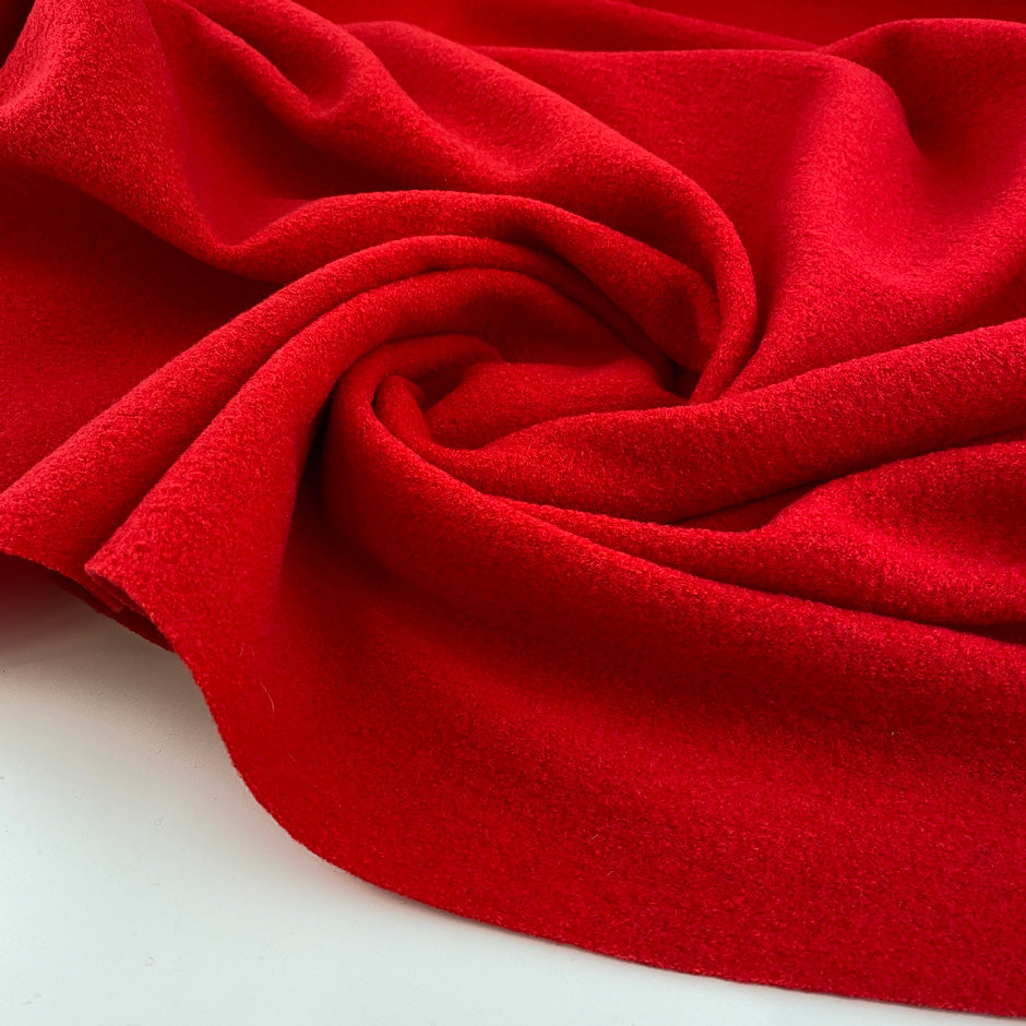 Soft red boiled wool