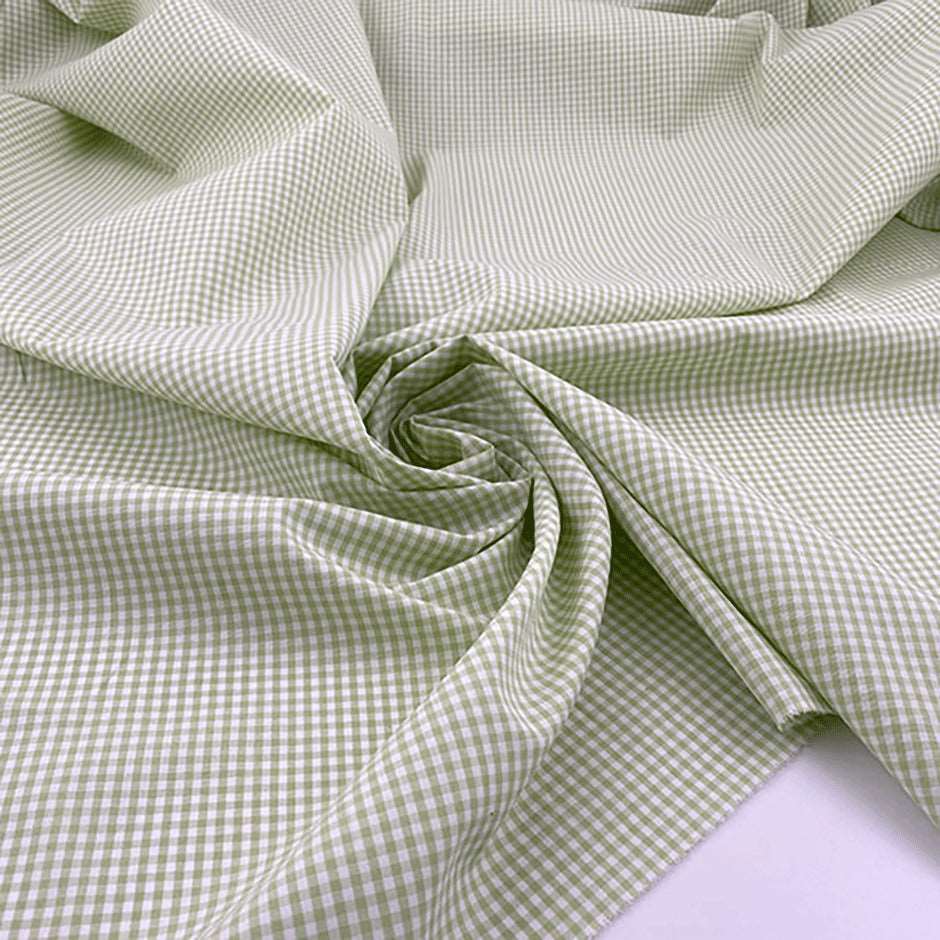 Checked cotton poplin