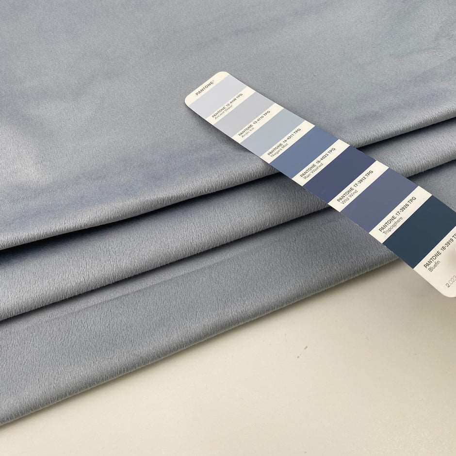 Light blue soft cotton moleskin. High quality deadstock fabric.&nbsp;