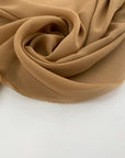 Georgette 100% silk plain beige flowing and falling