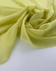 Transparent silk georgette in yellow solid color